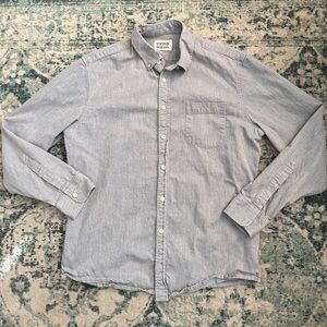 Taylor Stitch x Stetson Gray Denim Men's Casual Button Down Shirt - 42